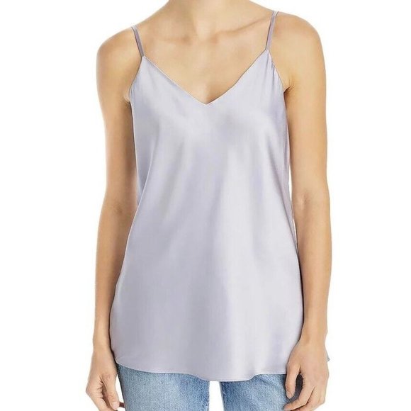 Lafayette 148 Eva Bias Silk Tank Aster - Picture 1 of 4